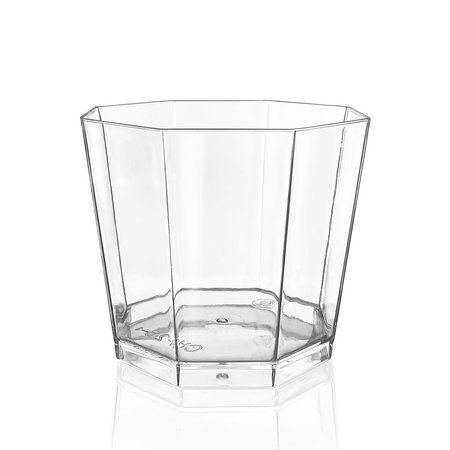 SMARTY HAD A PARTY 5.5 oz. Clear Octagon Disposable Plastic Dessert Cups (288 Cups), 288PK 2660-CASE